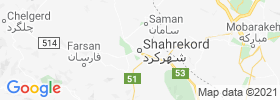 Shahr E Kord map